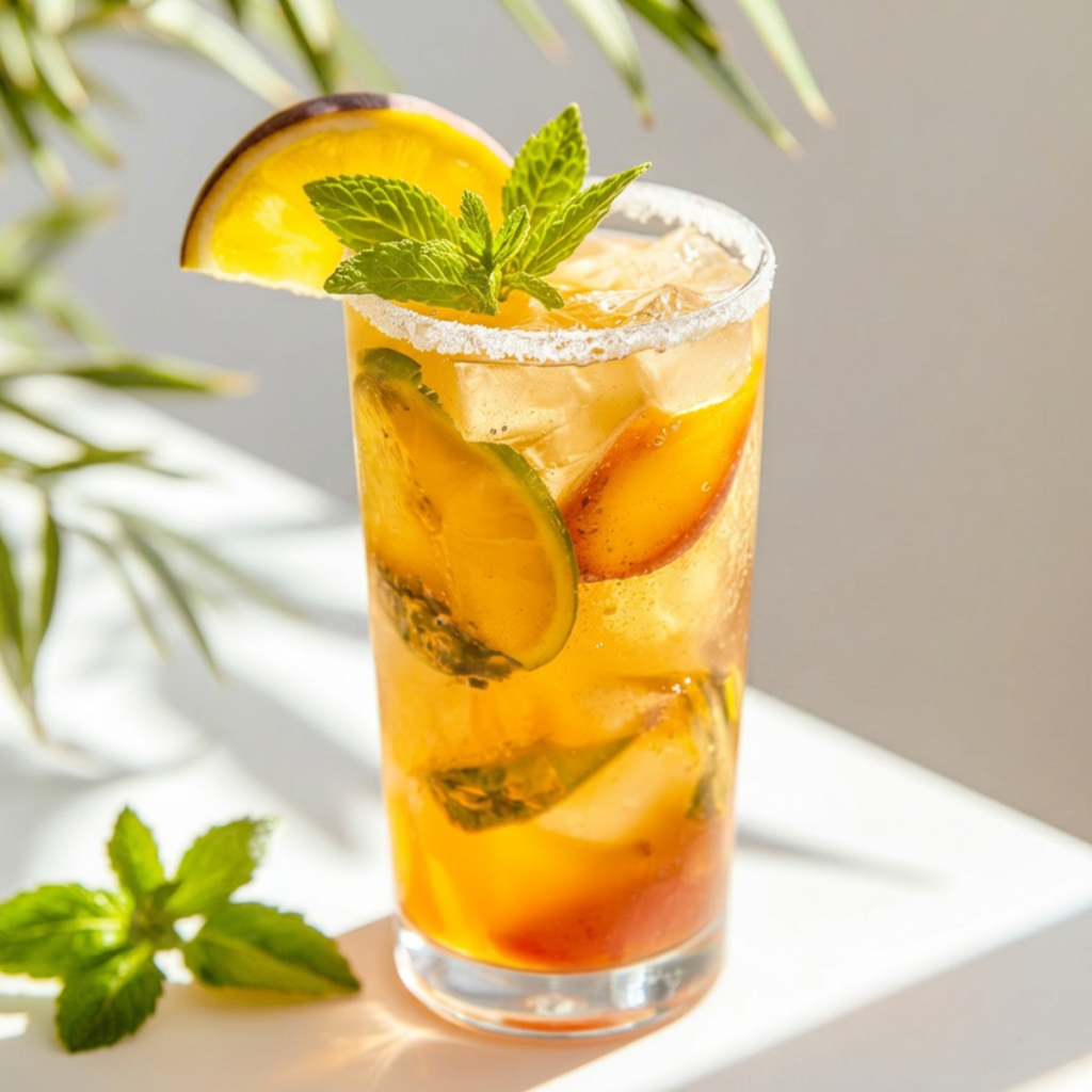 Peach Sweet Tea with Mango Habanero Kick