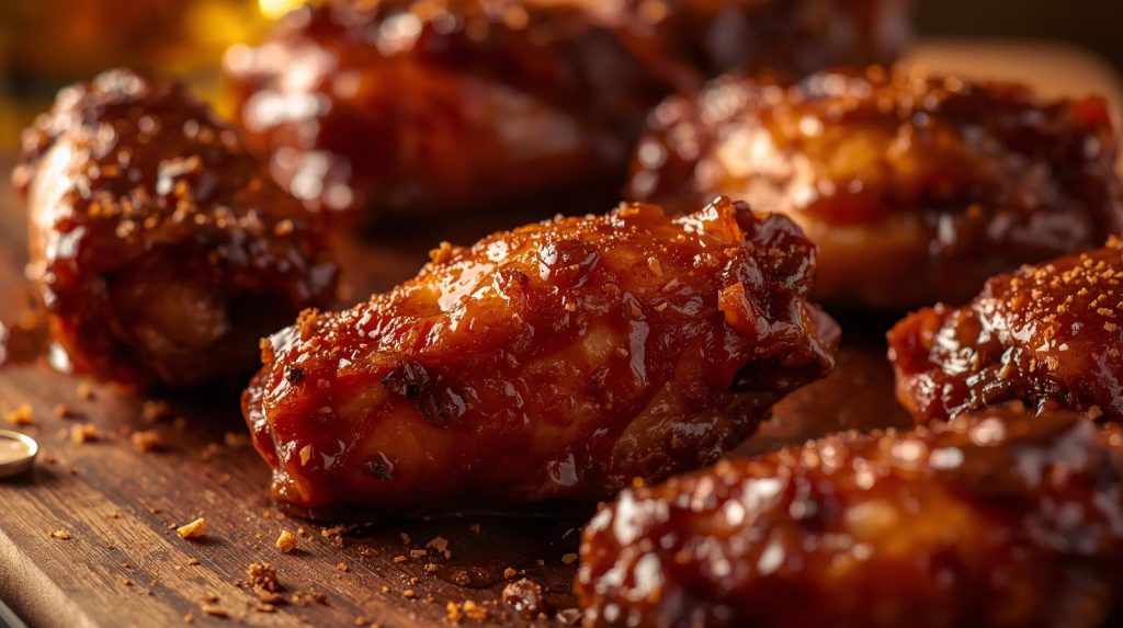 Sticky Bourbon Wings