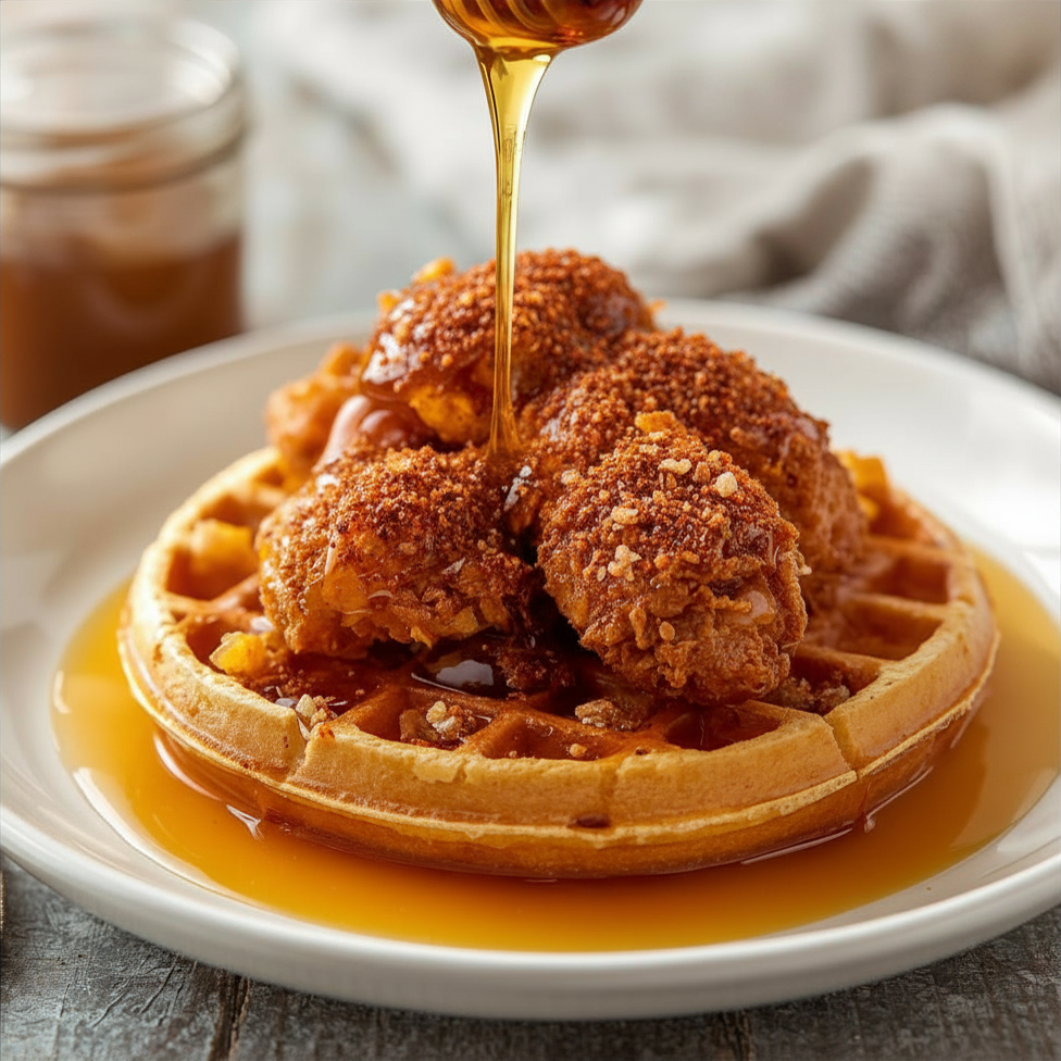 Hot Honey Fried Chicken & Waffles