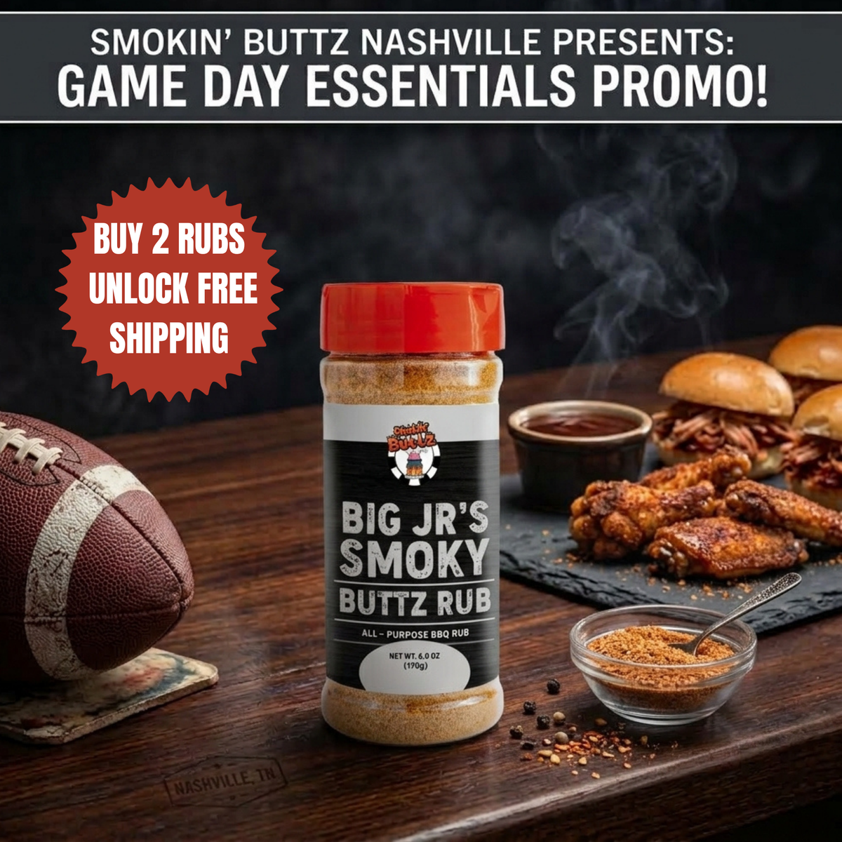 GAME DAY BUTTZ SIGNATURE RUBS